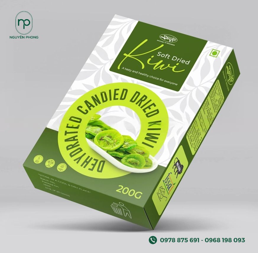 Hộp carton đựng kiwi sấy